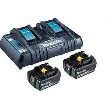Makita Power Source Kit 18 V Li-Ion 2 x 5,0 Ah + DC18RD Ladegerät 199482-2