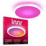 Innr Smart LED Deckenlampe, Zigbee, funktioniert mit Hue* (Bridge erforderlich), White & Color, Deckenleuchte Wohnzimmer, RGB, 30cm, 2250 Lumen