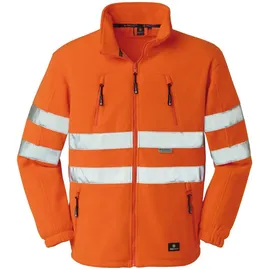 Big Arbeitsschutz 4 Protect Warnfleecejacke Seattle, leuchtorange, Gr. 2XL