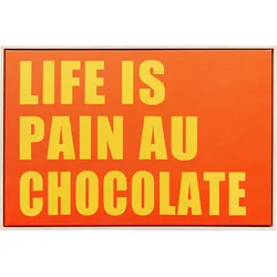 Bild mit Rahmen KARE DESIGN "Gerahmtes Bild Pain Au Chocolate 40x60cm", orange (farbe bild(er): orange), B:60cm H:40cm T:3cm, Bilder