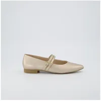 Paul Green Ballerina 1022-197, Glattleder, Beige, Damen, gold, Gr.
