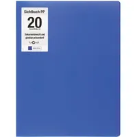 Pagna Office Sichtbuch DIN A4, 20 Hüllen blau