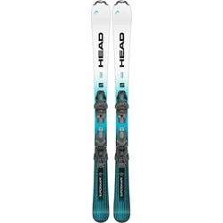 HEAD SUPERSHAPE TEAM EASY Ski Set 2025 inkl. JRS 4.5 GW CA BR 80 solid black/speed blue - 117