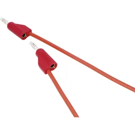 VOLTCRAFT MSB-100 Messleitung PVC 1m 4mm Lamellenstecker Rot 1St.