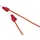 VOLTCRAFT MSB-100 Messleitung PVC 1m 4mm Lamellenstecker Rot 1St.