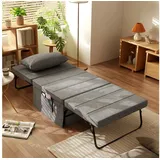 Homcom 4-in-1 Klappbett 188 x 75 cm grau