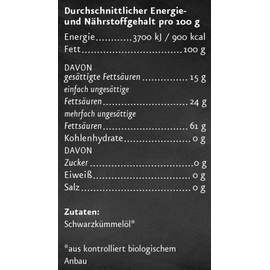 Ölmühle Solling Schwarzkümmelöl gefiltert 250 ml