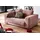 KAWOLA Doppelsessel MADELINE Cord 120 x 80 x 80 cm Rosa