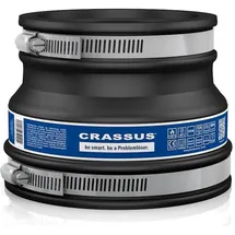 Crassus Adapterkupplung CAC 1155 bis 0,6 bar 100-116 mm auf 75-90 mm EPDM / V2A
