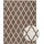 Primaflor In- und Outdoorteppich REVERSO Round Rhombus Braun 120x160cm