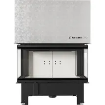 Kratki NBC 1000/400 Kamineinsatz Stahl Schwarz