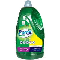 PUROX UNIVERSAL Flüssigwaschmittel (176 Waschladungen) – Gel für alle Textilien, entfernt Flecken, vollständig ausspülbar, umweltfreundlich, schützt vor Kalkablagerungen, 5,3 l
