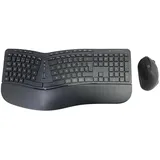 Conceptronic Wireless QWERTY Portuguesisch Schwarz