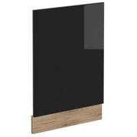 Vicco Geschirrspülerblende Küchenmöbel R-Line Solid Eiche Schwarz 45 cm