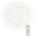 VBS LED-Lichterkette Batterie 1 m Weiß