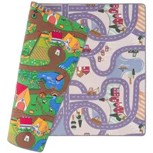 Pergamon Snapstyle Strassenteppich Beidseitig Strassenlandschaften (140 x 200 cm, Teppiche , Spielmatte,