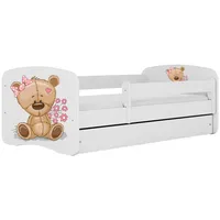 Raumhirsch furniture Kinderbett, Weiß, Holzwerkstoff, Holzwerkstoff, 1 Schubladen, 80x180