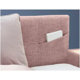 Jockenhöfer Boxspringbett »Nora erhältlich in den Größen 100,120 & 140cm«, mit Topper und höhenvariablem Kopfteil rosa