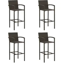 vidaXL Barhocker 4 Stk. Braun