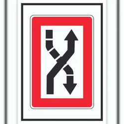 HB-Druck Fahrwasser nach Steuerbord zu überqueren Symbol A2 (420x594mm)