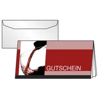 Sigel Gutscheine Vino Rosso DIN lang
