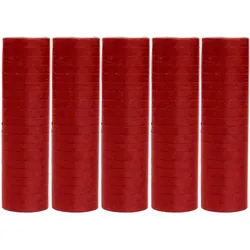 5 Rollen Papier Luftschlangen bordeuax rot | schwer entflammbar