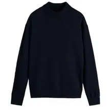 Scotch & Soda Herren Strickpullover mit Woll-Anteil Modell CORE - DROPPED SHOULDER MOCK NECK PULLOVER
