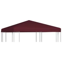 VidaXL Pavillondach 310 g / m2 3x3 m Weinrot