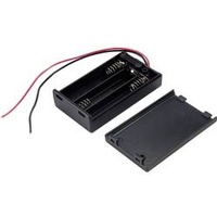 TRU COMPONENTS SBH431-1AS Batteriehalter 3x Micro (AAA) Kabel