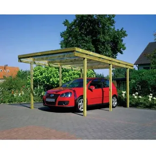 Mr. GARDENER Carport »Aktion«, Außenmaß BxT: 304 x 510 cm, grün - gruen