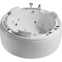 JV Möbel Luxus Whirlpool Badewanne 180 x 74 cm (1-tlg)