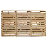 Promadino Mülltonnenbox Vario V", Holz, Natur, Geeignet für 3 Mülltonnen)