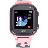 1,44'' Kinder-Smartwatch, 2-Wege-Sprachanruf-Kinder-Smartwatch mit Echtzeit-LBS-Positionierung, Selfie-Kamera, Touchscreen, IP65, Klassenzimmermodus (Rosa)