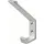 Hermeta Huthaken 0138 einfach Aluminium Silber