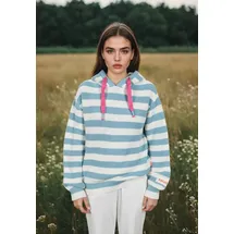 salzhaut Hoodie VELOZIPEE in Breeze-Offwhite | Gr.: 3XL