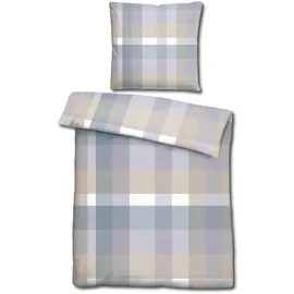 cloudcomfort Basic Mikrofaser Kariert 135 x 200 cm + 80 x 80 cm