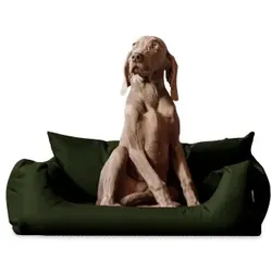 Tierlando NEMO Hundebett Hundesofa S M L Hundekorb Katzenbett 65 80 100cm dunkles olivgrün 1 m, 25 cm, 80 cm