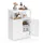 VASAGLE Badezimmerschrank 30 x 60 x 80 cm Weiß
