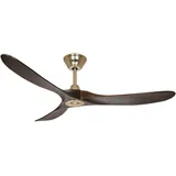 CasaFan Eco Genuino 152 cm MG-NB Deckenventilator nussbaum/gold