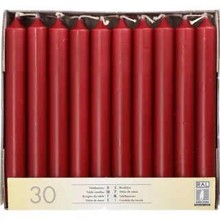 Papstar 30 STARPAK Kerzen bordeaux