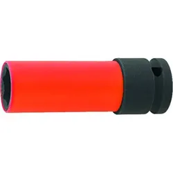 Kraft-Steckschlüsseleinsatz mit Hülse 1/2" 21x85mm