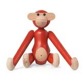 Kay Bojesen Kleine Figur mini Affe rot aus Holz