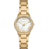 Michael Kors Damenuhr Edelstahl gold, perlmutt Damen
