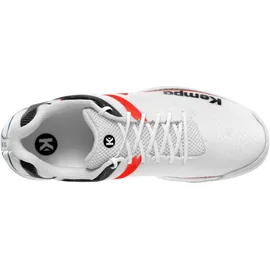 Kempa Herren Wing 2.0 Handballschuhe Weiß Rot Schwarz, 39 EU