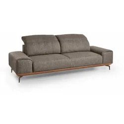 Musterring Sofa MR 2490 Stoff Braun Graubraun 2-Sitzer