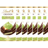 Lindt Creation Pistazie Schokolade mit Mandelstückchen 148g 7er Pack