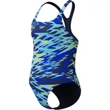Speedo Hyperboom Print Medalist Badeanzug Blau 152
