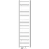 luxebath Badheizkörper Mittelanschluss 400×1800 mm Weiß Gerade mit Anschlussgarnitur Eck