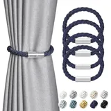 Set Mit 4 Mini-magnet-gardinenclips, Moderner Und Schlichter Stil (grau)