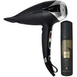 ghd helios Haartrockner schwarz & body goals Volumschaum Pflegebundle